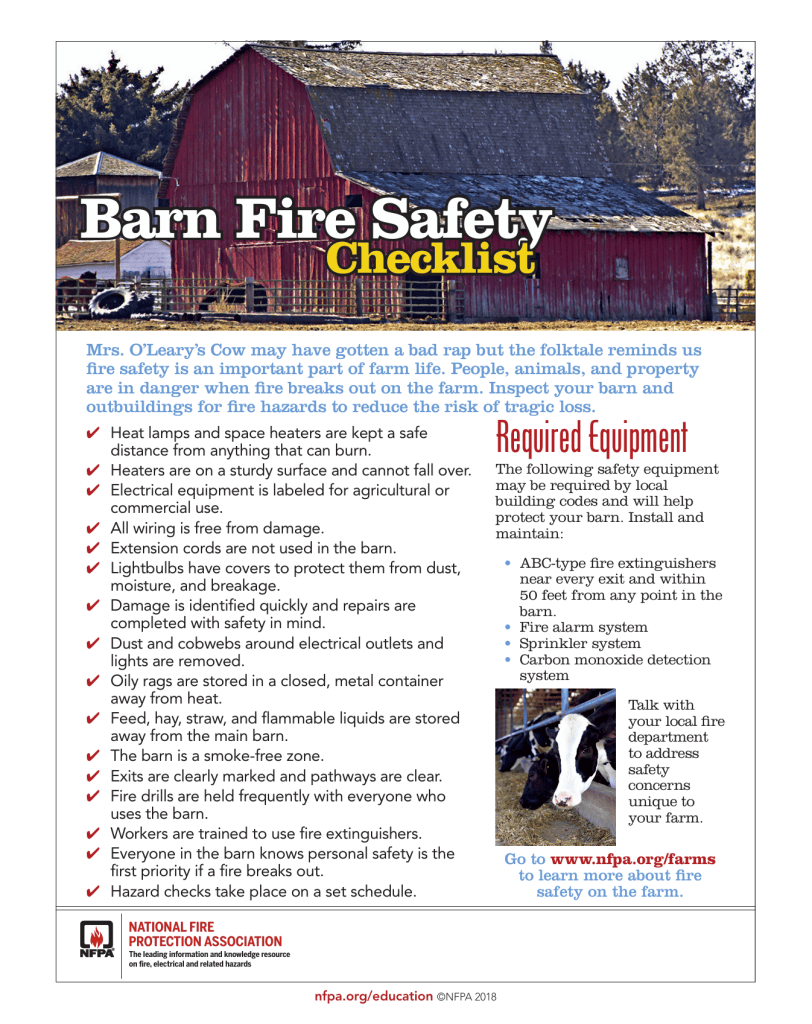 barn safety checklist